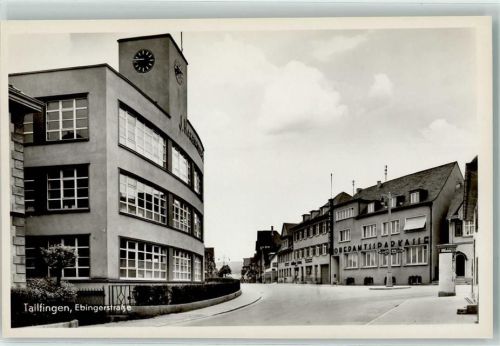 Tailfingen Ebingerstraße Oberamtsparkasse Litfaßsäule