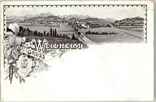 Weilheim Lithographie