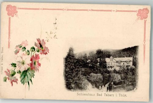 Tabarz Schießhaus Blumenkarte Informationskarte