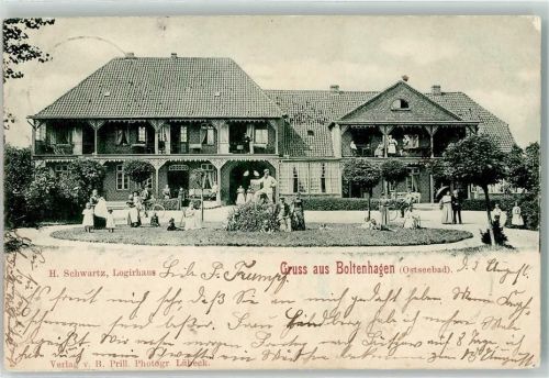 Ostseebad Boltenhagen 1900 H. Schwartz Logirhaus
