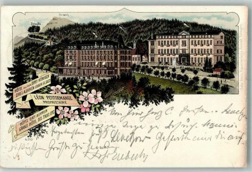 Colmar 1901 Hotel zu den drei Königen Hotel Drei Ähren
