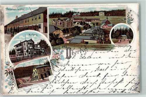 Oberhof 1895 Domainen-Gasthaus Kurhaus Bahnhof Obere Schweizerhütte