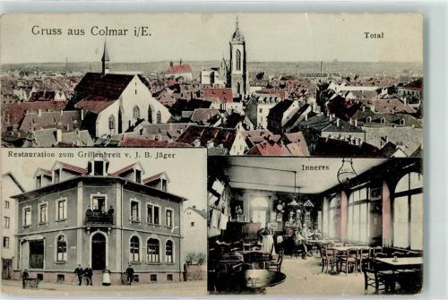Colmar Gasthaus Restauration zum Grillenbreit Inneres Fahrrad