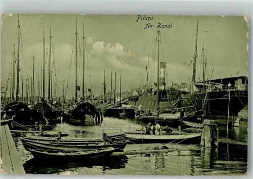 Baltijsk 1907 Hafen Am Kanal