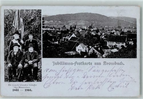 Brombach 1904 Gründer des Männerchores