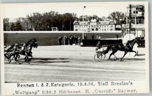 Wien Rennen 1. + 2. Kategorie 18.4.1934 Stall Breslau