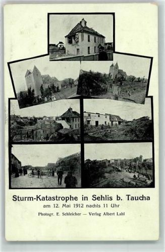04425 O7101 Sehlis 1912 - Sturmkatastrophe 12. Mai 1912