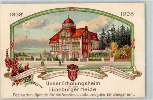 Uelzen Erholungsheim Postkarten-Spende für die Vereins-Jubiläumsgabe