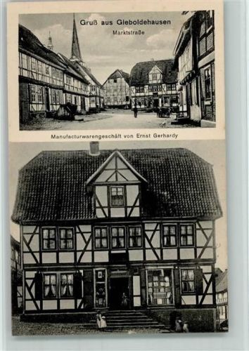 Gieboldehausen Marktstr., Manufacturgeschäft Gerhardy AK