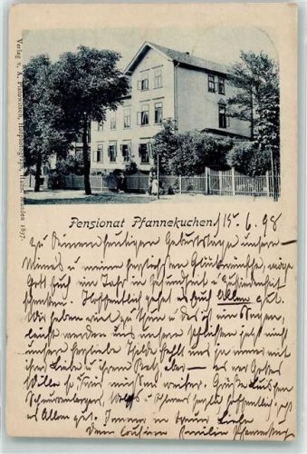 Hann Münden 1898 Pensionat Pfannekuchen Ort lt. Stempel
