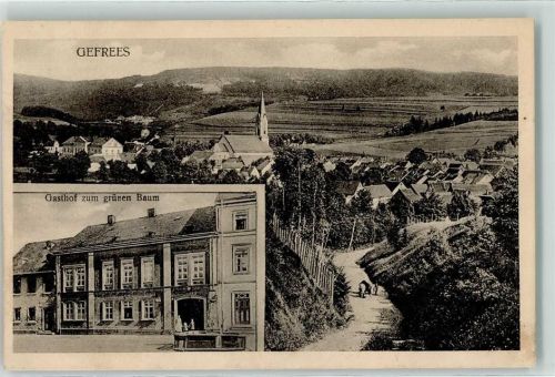 Gefrees Gasthaus zum grünen Baum Brunnen Ev. Stadtpfarrkirche