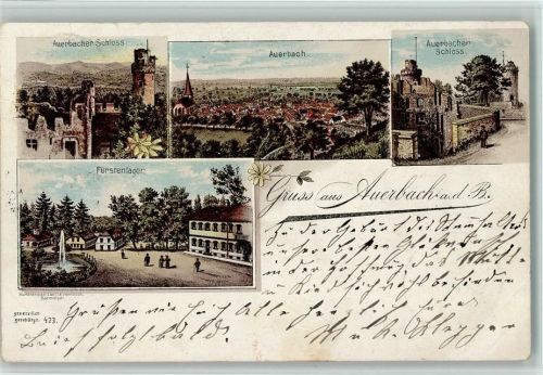Auerbach 1900 Schloss Fürstenlager