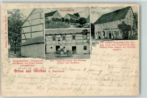 Wolkau 1901 Gasthaus Oswald Roll`s Restaurant