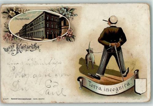Karlsruhe 1898 Gruss aus - Litho, AK
