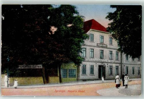 Springe 1915 Meyer´s Hotel Kaffee Garten