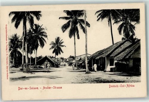 Daressalam Araber Straße Deutsch Ost Afrika