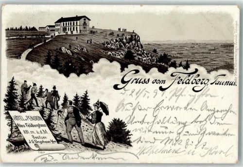 Feldberg 1899 Hotel Pension Altes Feldberghaus J. G. Ungeheuer Wwe