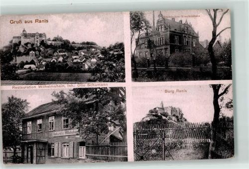 Ranis Städt. Krankenhaus Gasthaus Wilhelmshain Burg Ranis