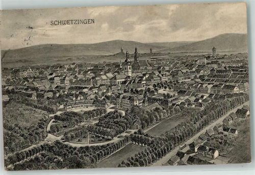 Schwetzingen Vogelschau