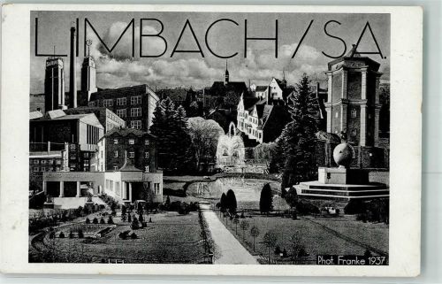 Limbach-Oberfrohna Phot. Franke 1937 Stempel Nachgebühr