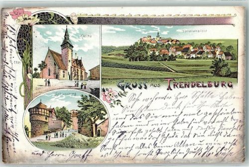 Trendelburg 1913 Kirche Schloßberg