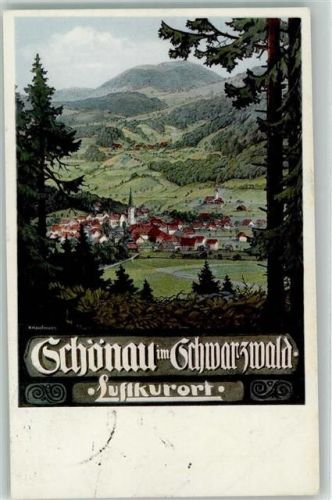 Schönau Luftkurort Kirche sign. Hauptmann