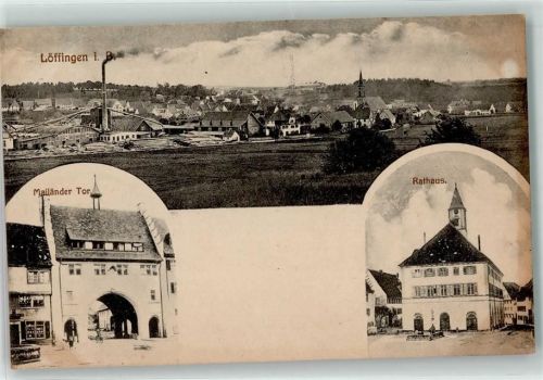 79843 W7827 Löffingen - Mailänder Tor Rathaus