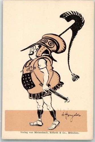 Verlag Meisenbach Karikatur Römer Hengeler, A. 1900