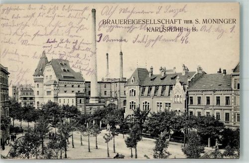 Karlsruhe 1914 Brauereigesellschaft vorm. S. Moninger