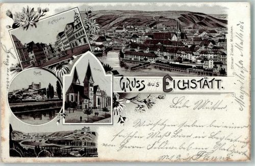 Eichstätt 1898 Druck 1890-1895 Gruss aus Lithographie AK