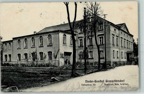 Großröhrsdorf Nieder-Gasthof Bes. Max Schöne
