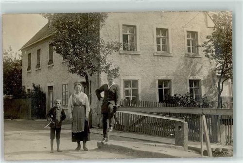 Martinlamitz Ort handschriftlich Frau Kind Haus