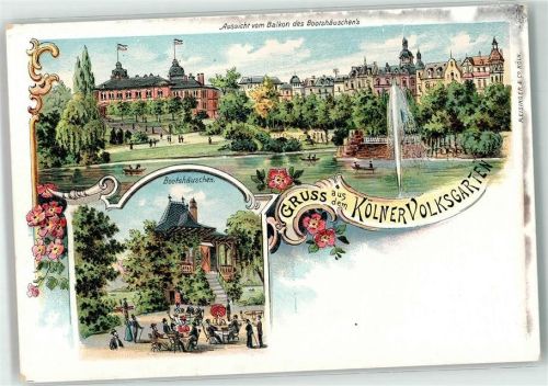 Köln Neustadt-Süd 102 Blick vom Balkon des Bootshäuschens Volksgarten
