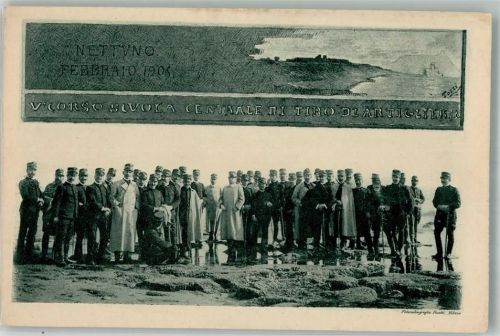 C. Corso Scuola Centrale ni Tiro di Artic-Lieria Nettuno Ferrario 1905