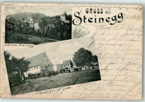 Steinegg 1903 Schloss Gasthaus Zur Linde