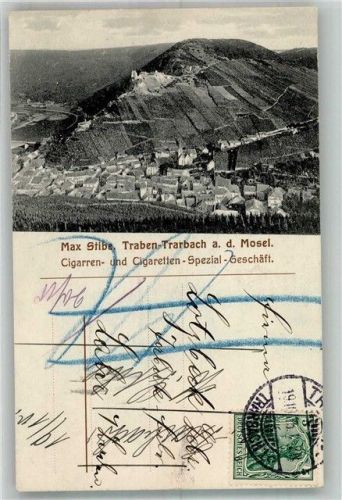 Traben-Trarbach 1915 Traben-Trarbach Werbekarte von Tabakwaren-Handlung Max Stibe