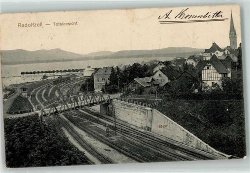 Radolfzell 1915 Bahnof-Gleisanlage