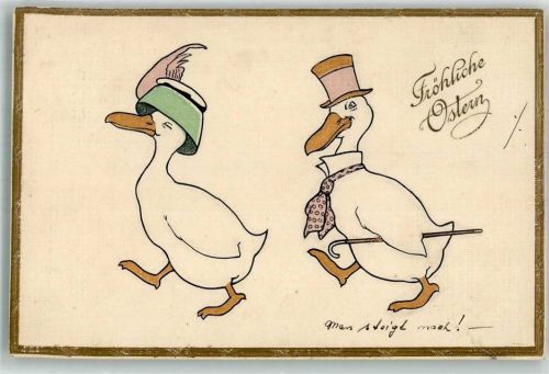 1912 Enten vermenschlicht