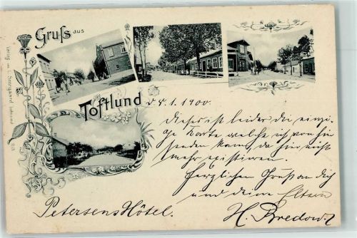 Toftlund Sogn 1900 Dorfstraße