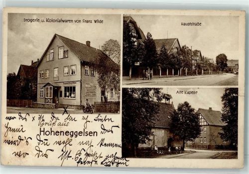Hoheneggelsen WK II Drogerie Wilde Hauptstraße Alte Kapelle