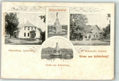 Fallingbostel Achterberg Kriegerdenkmal Herrenhaus Gasthaus Wehrhoff