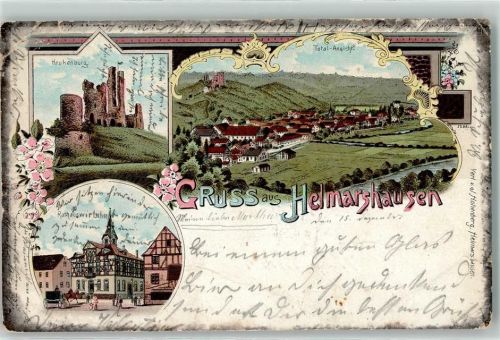 Helmarshausen 1901 Rathaus Krukenburg