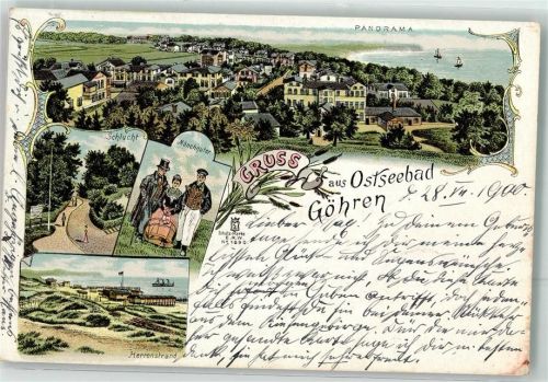 Göhren 1900 Herrenstrand Mönchguter