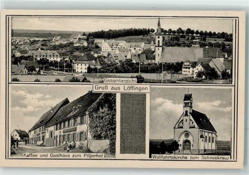 79843 W7827 Löffingen - Wallfahrtskirche zum Schneekreuz Gasthaus zum Pilgerhof