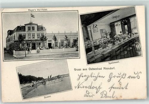 Niendorf Meyers Kur-Hotel Speisesaal Strand