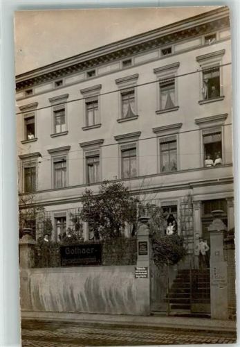 06295 O4250 Lutherstadt Eisleben Privatfoto AK Gothaer Lebensversicherung Emailleschild