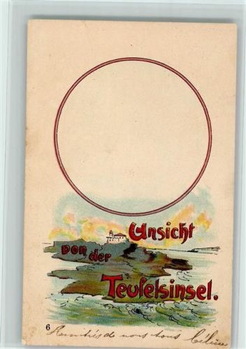 1899 Gruss aus - Ansicht von der Teufelsinsel AK