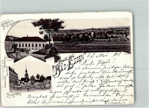 Bad Essen 1899 Kirchenplatz Solbad Villa Rückmers Vorläufer