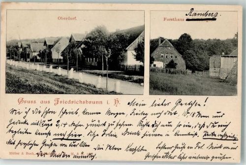 Friedrichsbrunn 1904 Oberdorf Forsthaus Ramberg