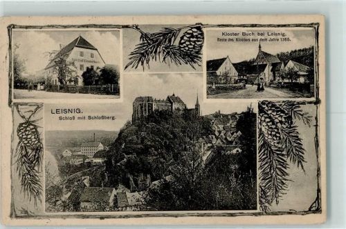 Leisnig Schloss mit Schlossberg Kloster Buch Gasthof Klosterbuch